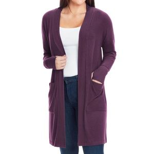 Member’s Mark Super Soft Cardigan Purple Size Small